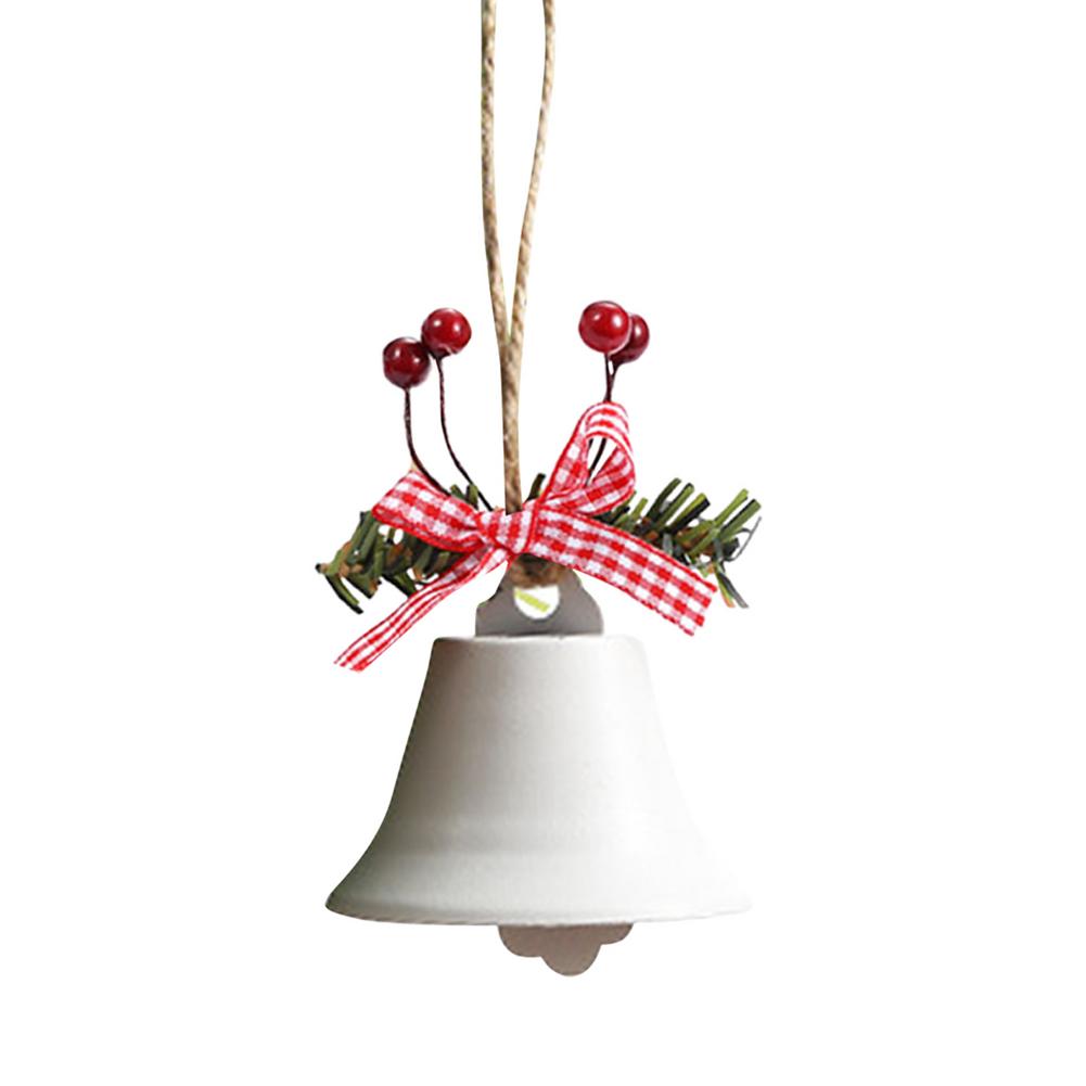 Christmas Bell Metal Bell Ornament Tree Hanging Pendant for Home: Black