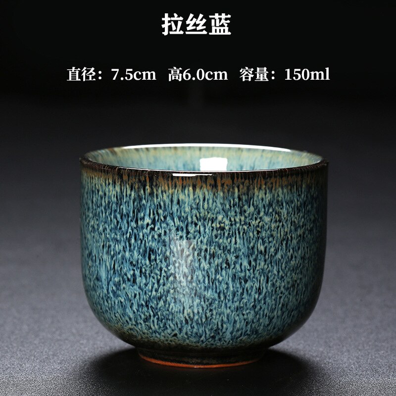 1Pcs/3Pcs Japanse Stijl Keramische Kopje Koffie Porselein Persoonlijke Enkele Aardewerk Thee Cups Drinkware Wijn Mok Water mokken: 150ml-3pcs / D