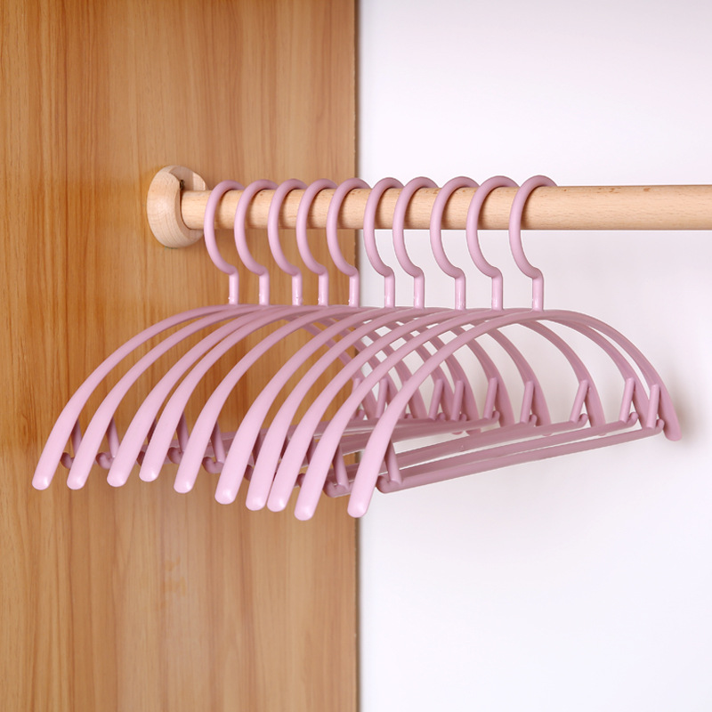 10 Stks/set Plastic Volwassen Hanger Antislip Kleding Broek Trui Jas Droogrek Balkon Outdoor Droogrek Closet Organizer