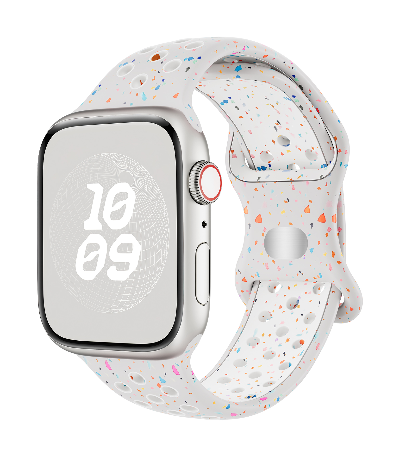Sportarmband för apple watch band ultra 2 49mm 44mm 45mm 42mm 41mm 40mm silikonarmband för iwatch series 9 8 7 6 se 5 4 correa: Vit ljusstift / 20mm