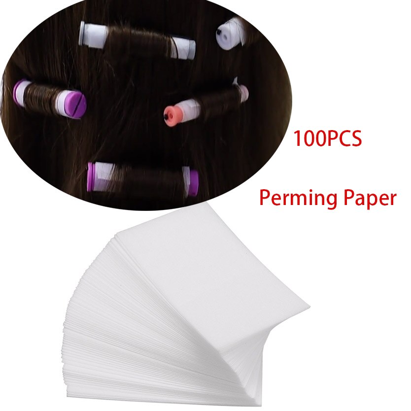 Perm Rods and 24 Pieces Hair Rollers with Hair Cold Wave Rods Hair Curler for Women Long Short Hair（purple）: 100PCS