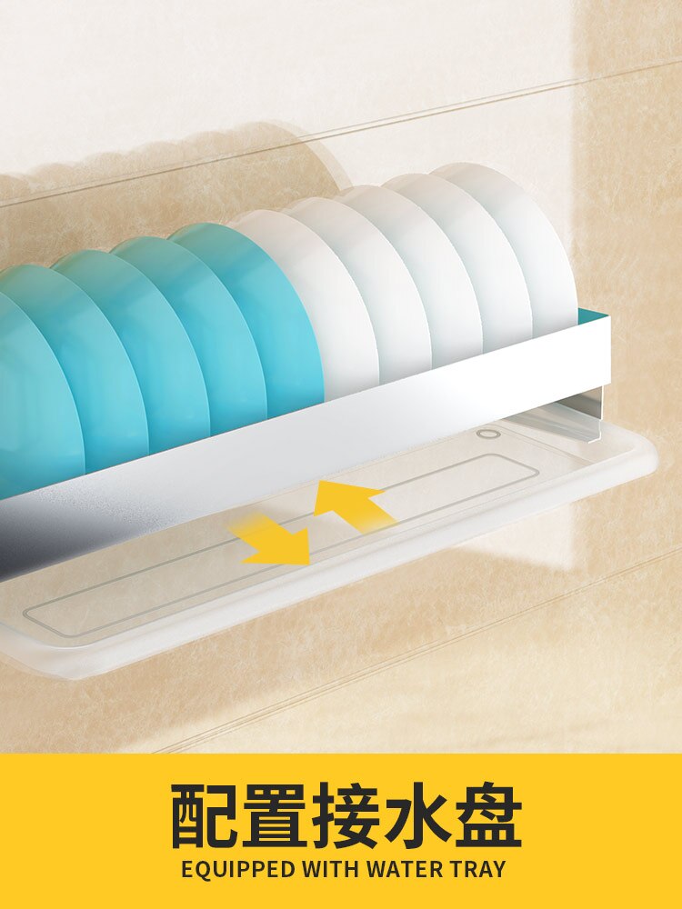 Punch-free Stainless Steel #304 Kitchen Rack Seasoning Rack Wall Storage Shelf Spice Rack Wall-mounted