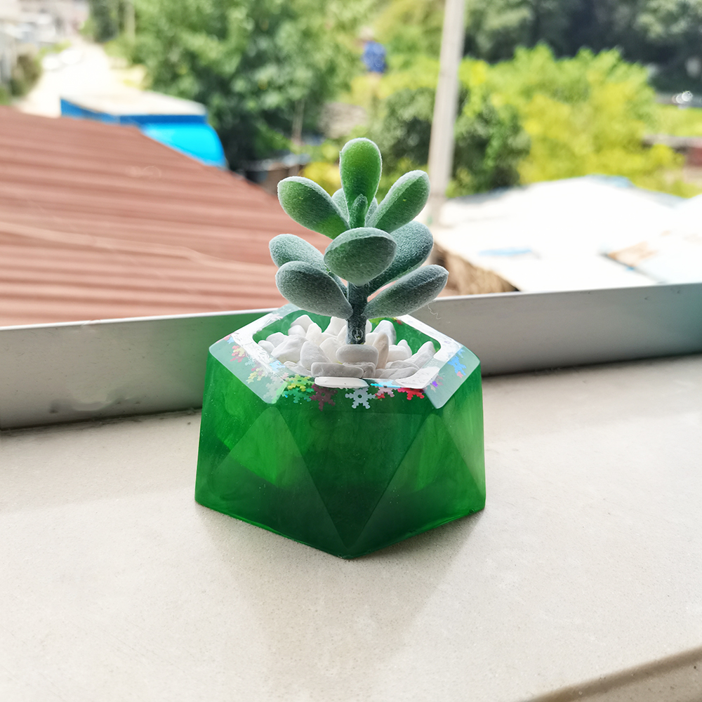 Mini molde Hexagonal para maceta, Molde de resina Epoxy, molde para macetas de silicona, bricolaje, velas de yeso hechas a mano, taza, molde para joyero de cemento