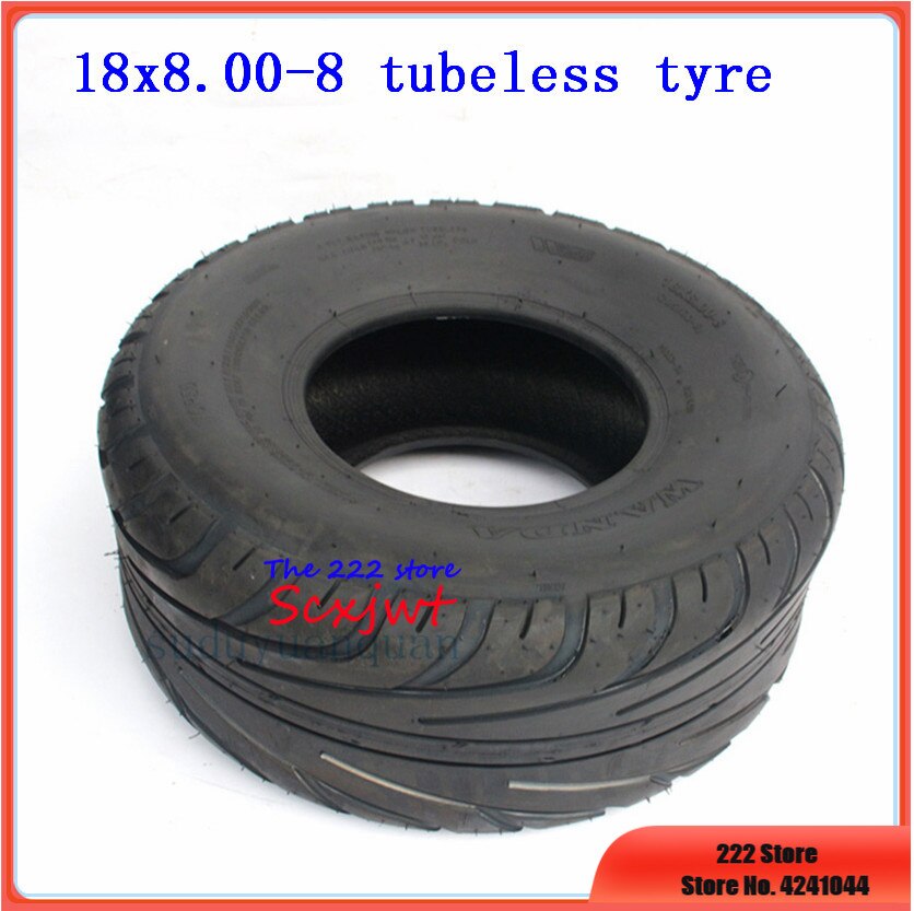 205/60-8 Tires 18x8.00-8 tubeless Tyres For Harley Chinese Bike 8inch 4PR ATV Quad Go-kart Vacuum wheel Tires