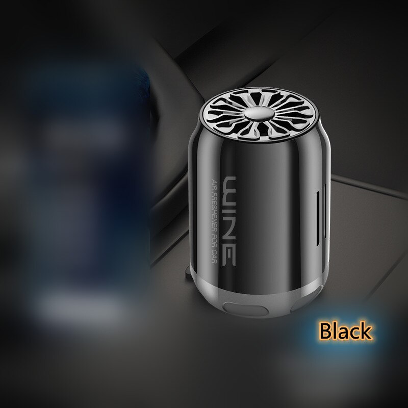 car perfume car aromatherapy car solid light scent balm in car lasting fragrance decoration on car: Black