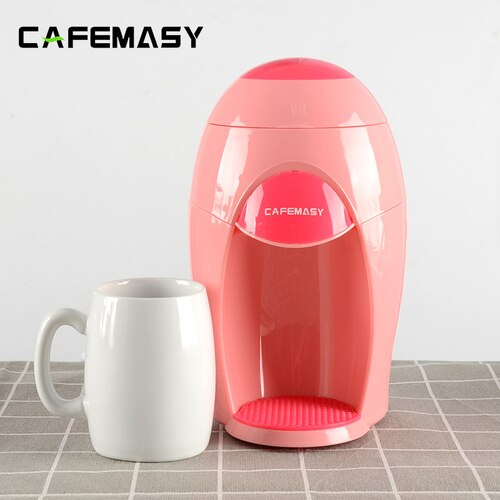 Mini Portable Electric Drip Coffee Machine Small Tea Maker American Drip Coffee Maker Black/Pink Household Office: EU