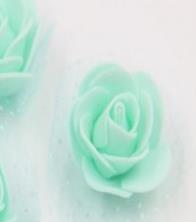 Ramo de flores artificiales para dama de honor, hermoso ramo de flores de boda, blanco, marfil, azul, rojo, cristal, ramos de novia: 05light green