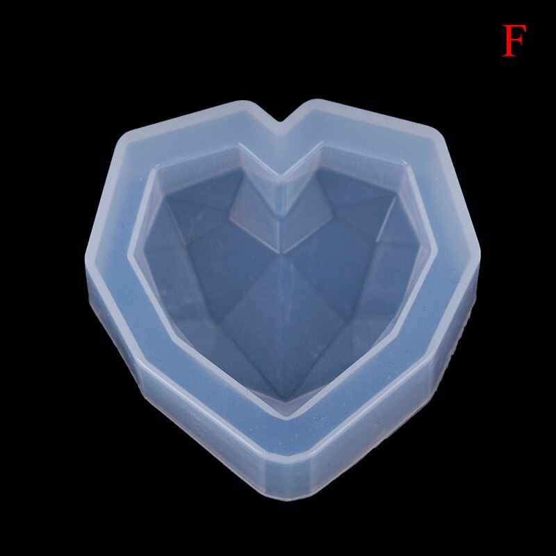 Stampo in silicone a forma di cuore con 3d aromi, stampo in silicone a forma di cuore per decorazioni auto, stampi in resina per candele fai da te: F