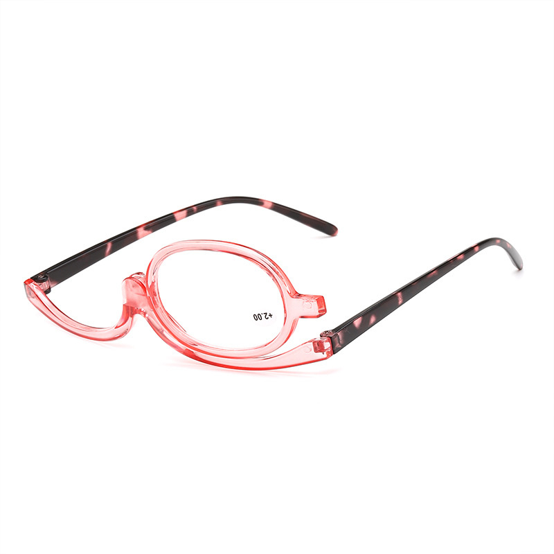 Gafas de presbicia de maquillaje, gafas de maquillaje giratorias individuales de 180 grados, gafas de presbicia de de marco completo multifuncionales