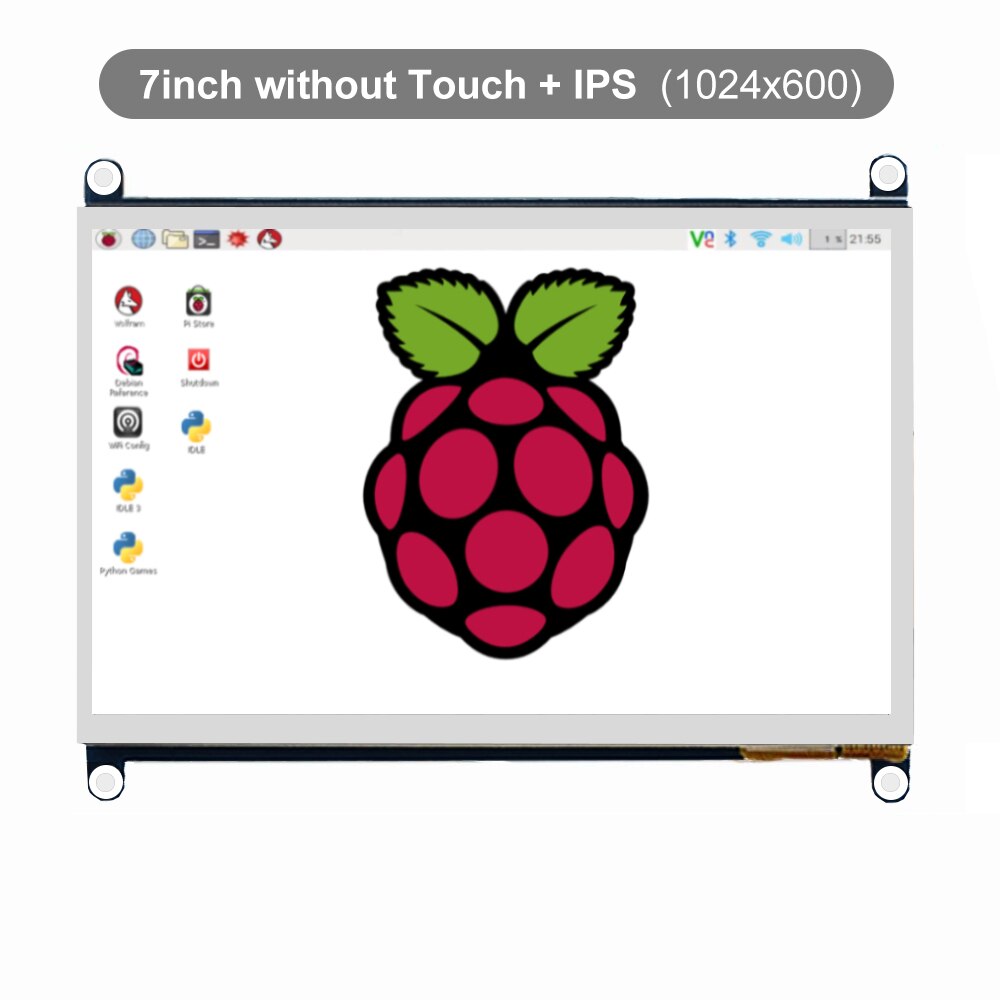 7inch Touchscreen Display Monitor, 1024x600 Touch Screen IPS Capacitive HDMI LCD for Raspberry Pi: 7inch without Touch