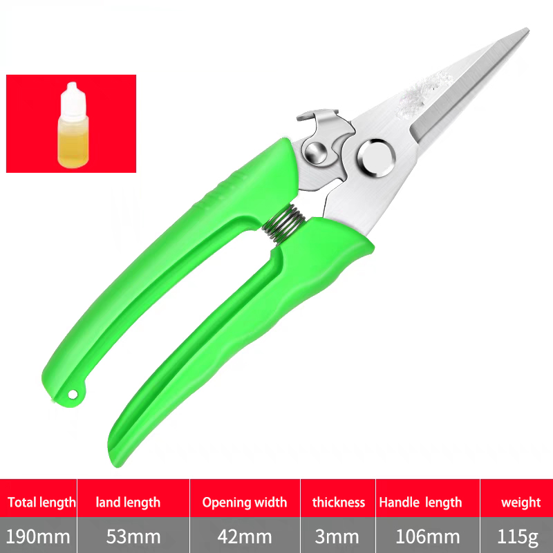 Garden Scissors Secateurs Pruning Shears with Ergonomic Handles Gardening Scissors Bonsai Cutters Tree Hand Tools Pruner: green