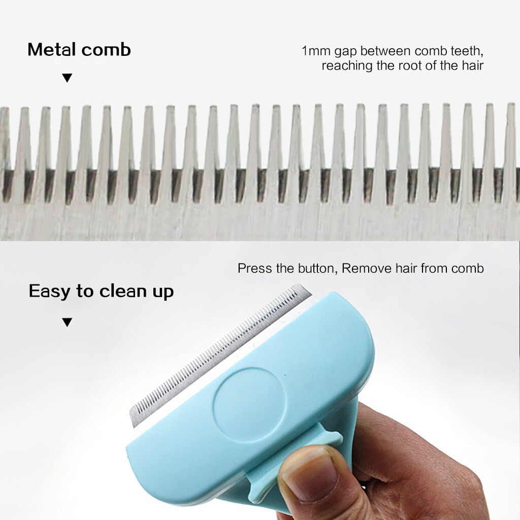 Peine de pelo para mascotas Furmins, cepillo de pelo medio corto para perros, accesorios para el cuidado personal, cepillo herramienta de aseo #30