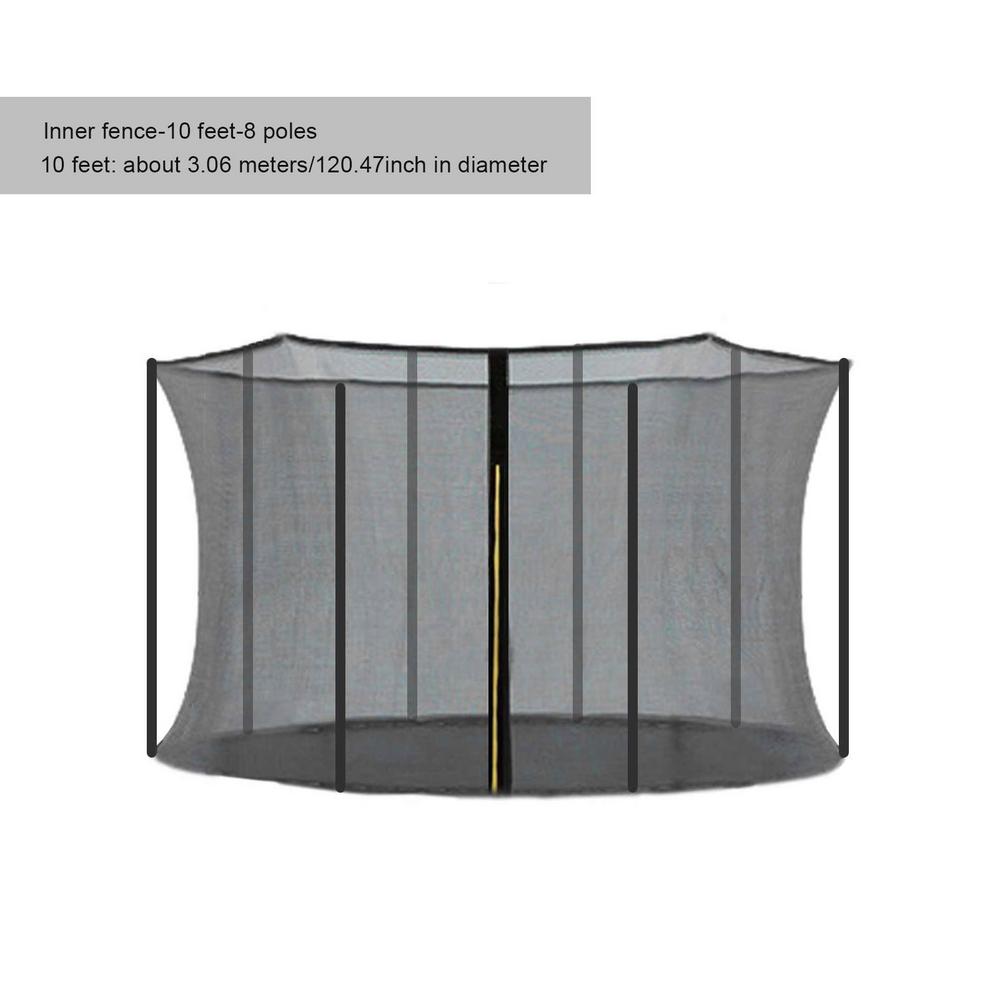 Trampoline safety net, trampoline accessories, replacement safety housing, net protection, pole cover, tube set, safety protection: White