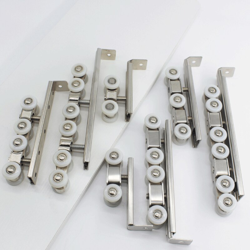 Stainless Steel Hardware Slide Doors Pulley Hanger Roller Hanging Rail Wheels High Load-bearing Sliding Door Track Rail