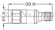 SMA male to female Stainless steel RF Coaxial DC block 6000MHz 50ohms