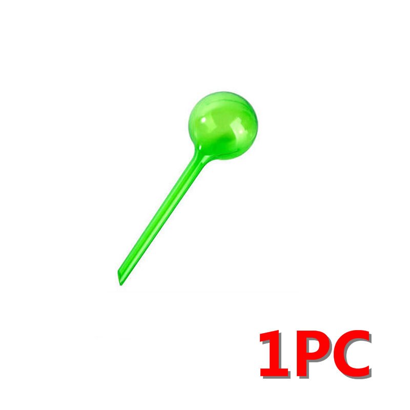 1/4PCS PVC Travel House Plant Self Watering Bulb Shape Waterer Globes Automatic Irrigation Lawn Garden Pot Planter Cans U3: 1PC Green S
