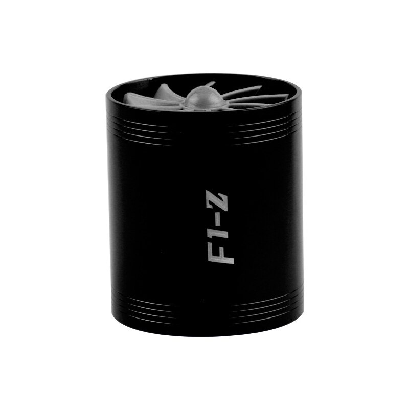F1-z turbo de doble cara para coche, turbocompresor de motor de vehículo, turbina de conversión de potencia para accesorios de coche: black