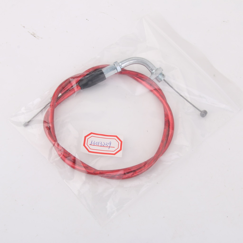 RED PIT DIRT BIKE THROTTLE ACCELERATOR CABLE 110cc 125cc 140cc PITBIKE