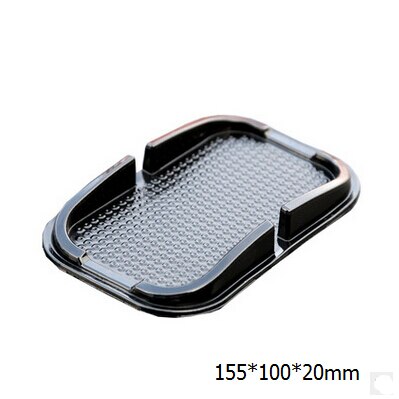 Car-Styling Non-Slip pad Mat case For Kia Rio K2 K3 K5 K4 KX3 Cerato Soul Forte Sportage R SORENTO: 155x100mm Black