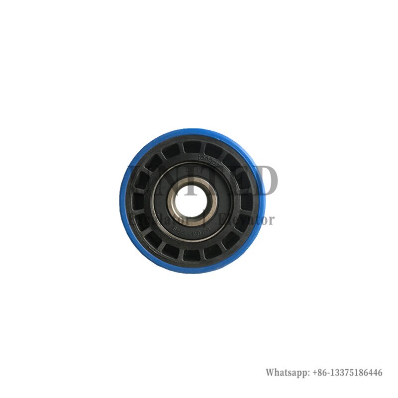 10 pièces UNITED Escalator étape chaîne rouleau bleu squelette rouleau OD76mm W22mm roulement 6204