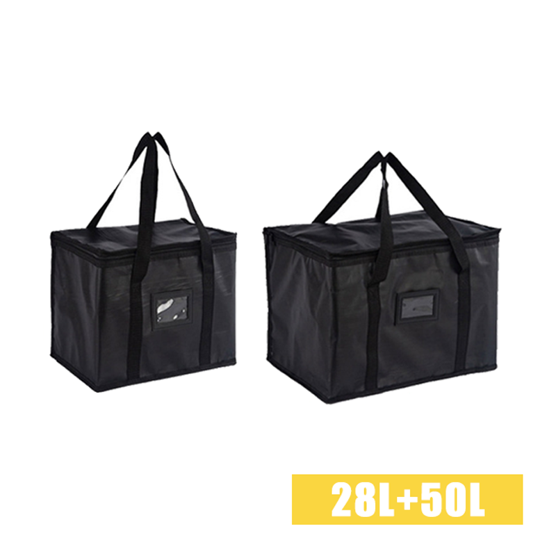 70L Insulated Thermal Cooler Bag Insulation To Keep Cold Large Capacity Portable Lunch Bag Zip Picnic Camping Tin Foil Food Bag: Yellow