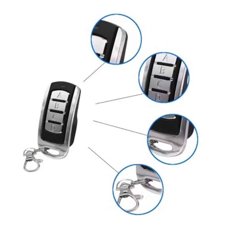 Wireless Garage Remote Electronic Gate Control 433mhz Key Fob Command Hand Transmitter for Shutter Door Siren Garage
