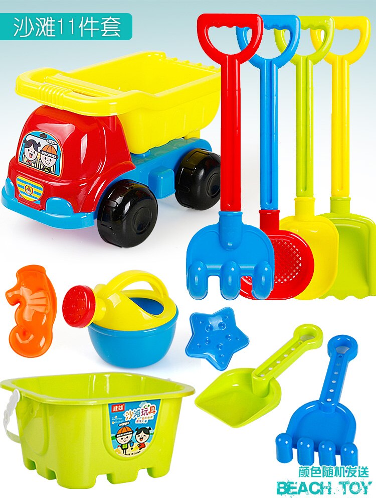 Giocattoli estivi da spiaggia per bambini Kit da bagno in filo Kit modello sabbia secchiello da spiaggia giochi stampo per sabbia Set di strumenti per bambini con tavolo CC50BT: Oro