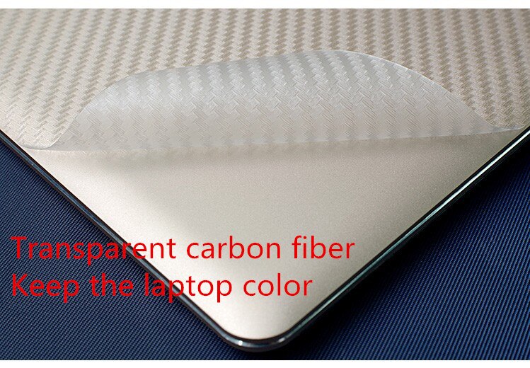 Laptop Carbon fiber Vinyl Skin Sticker Cover For HUAWEI MateBook 13 release: Transparent carbon