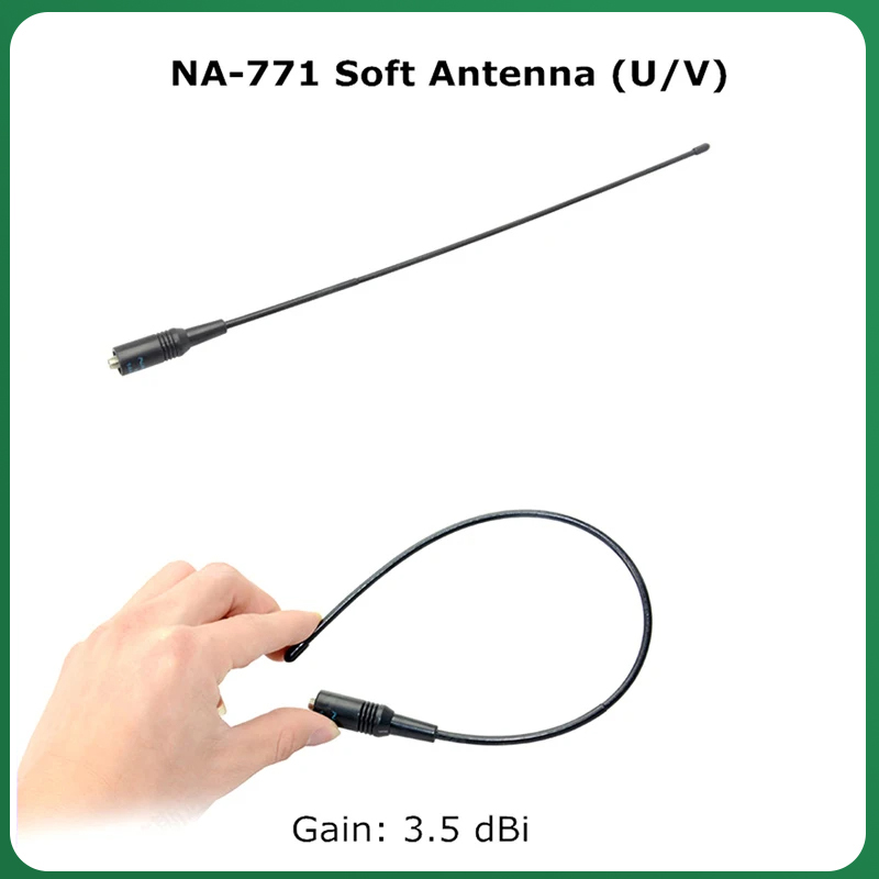 Nagoya NA-771 Antena Antenas de Alto Ganho VHF/UHF SMA-Fêmea Para Quansheng UV-K5 UV-K6 Baofeng DM-1701 UV-21 UV-18 Pro M-5R Radios