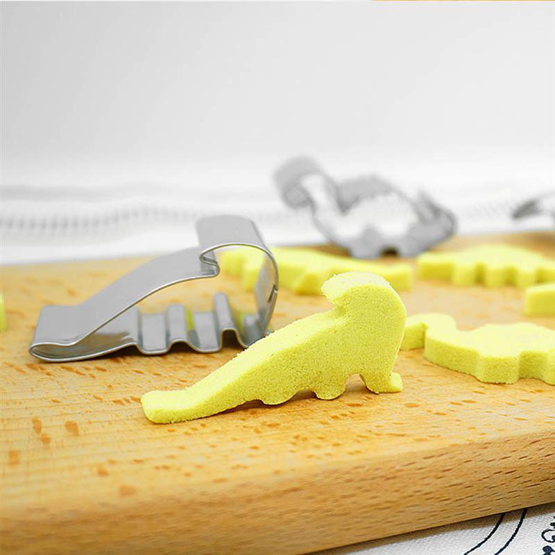 6 Pcs Rvs Cookie Cutters Dinosaurus Vorm Biscuit Friut Cutter Mold Cake Decorating Tool Dinosaurus Cookie Cutters