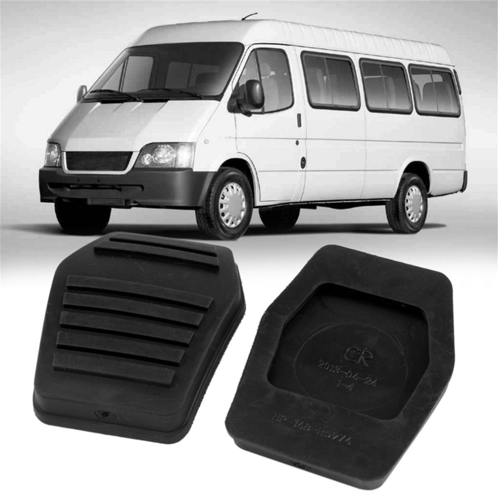 1 Pair Brake Clutch Pedal Pad Rubber Pad Cover Direct Replacement for Ford Transit MK6 MK7 2000 Car Accessories