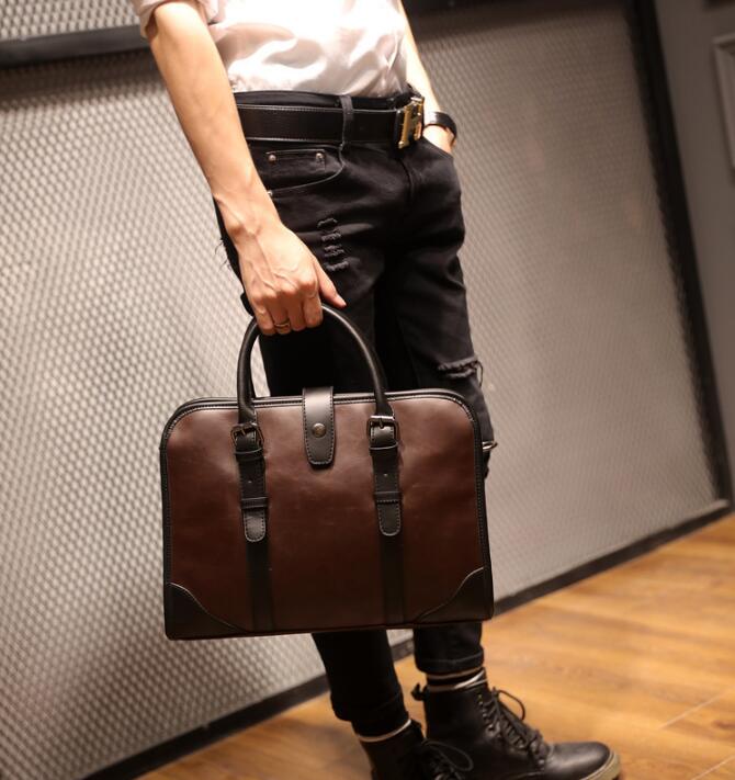 men's handbag business bag shoulder bag briefcase document bag