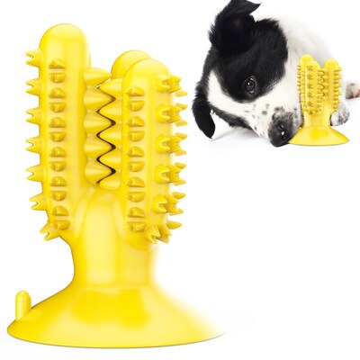 Dog bites rubber toys, funny dog chew toys, clean dog teeth, floating pet toys, dog supplies, squeak toy dog: Gold