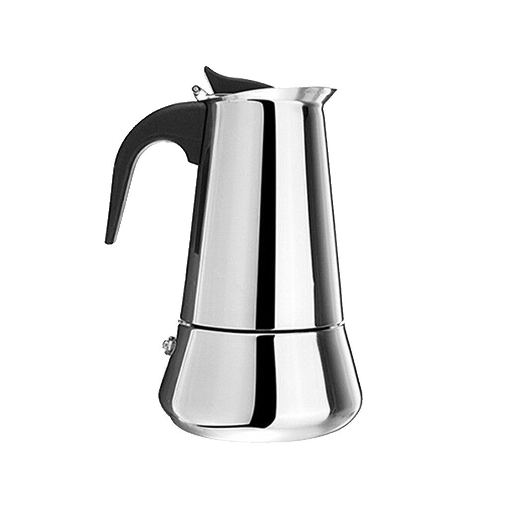 Rvs Italiaanse Mokka Pot Koffie Pot Thuis Koffie Machine Dikke Stijgende Type Breed Bodem Koffiezetapparaat Pot Tool H0521: C