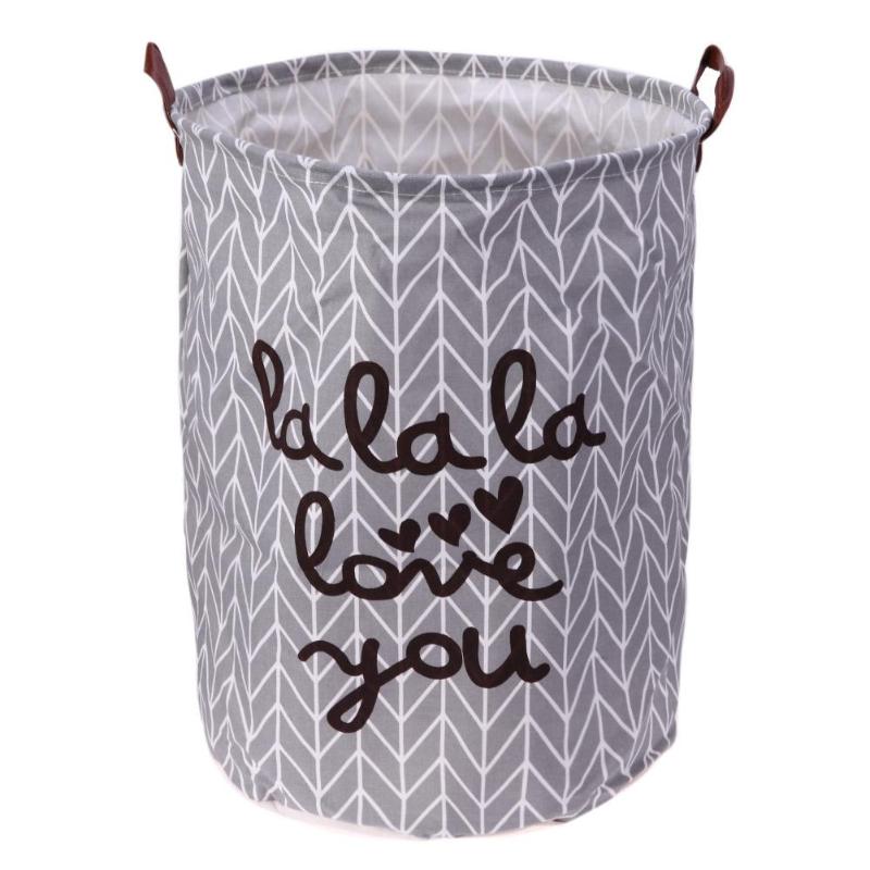 Folding Laundry Storage Basket for Toys Geometry Storage Barrel Standing Clothing Storage Bucket Laundry Organizer Holder Pouch