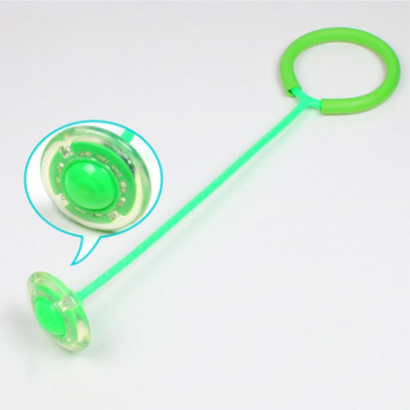 Flash Springen Touw Bal Kinderen Outdoor Fun Sport Speelgoed Led Kinderen Springen Kracht Reactie Training Bal Kind-Ouder Games: Green