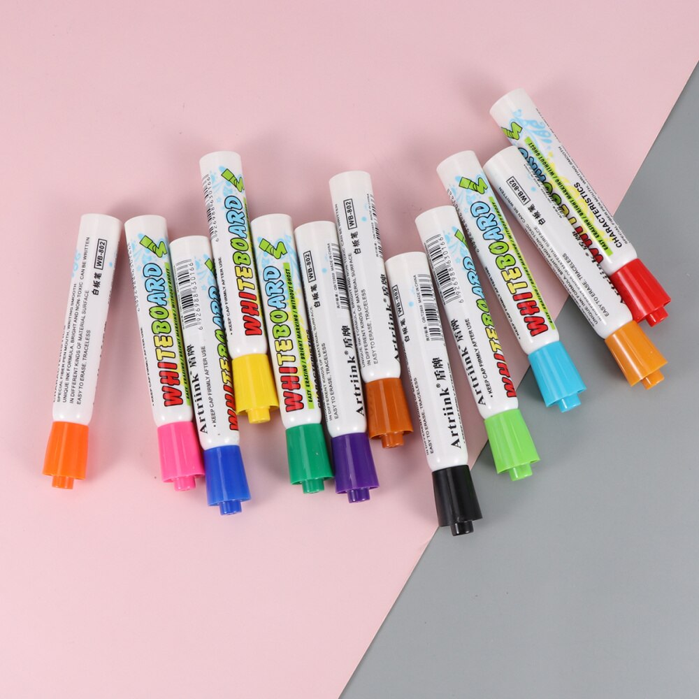 2 Boxes/24PCS Erasable Marker Pens Whiteboard Pens Writing and Drawing Pens for Whiteboard School Office