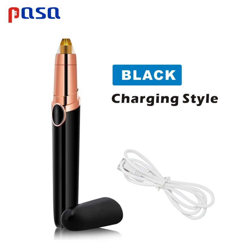Electric Eyebrow Trimmer/Hair Remover /Mini Eyebrow Shaver Razor for: 1pcs Charging(Black)