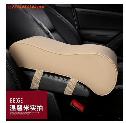 Para Mitsubishi Eclipse Cross caja de reposabrazos Central de coche 3D accesorios de cubierta de cuero Artificial, estilo de coche: Blanco