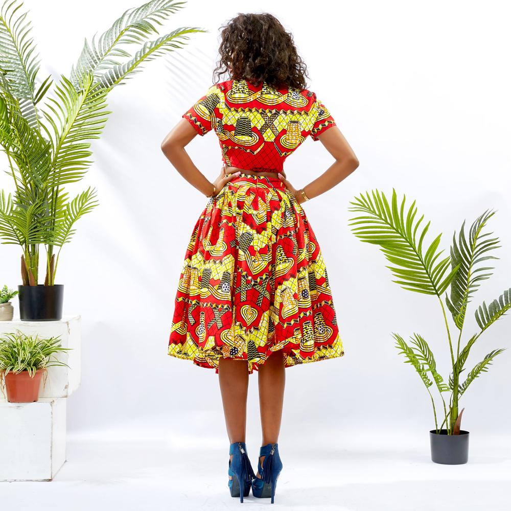 Nova moda africano roupas para mulheres topo e saia definir roupas casuais africano moda feminina saia roupas tradicionais africanas