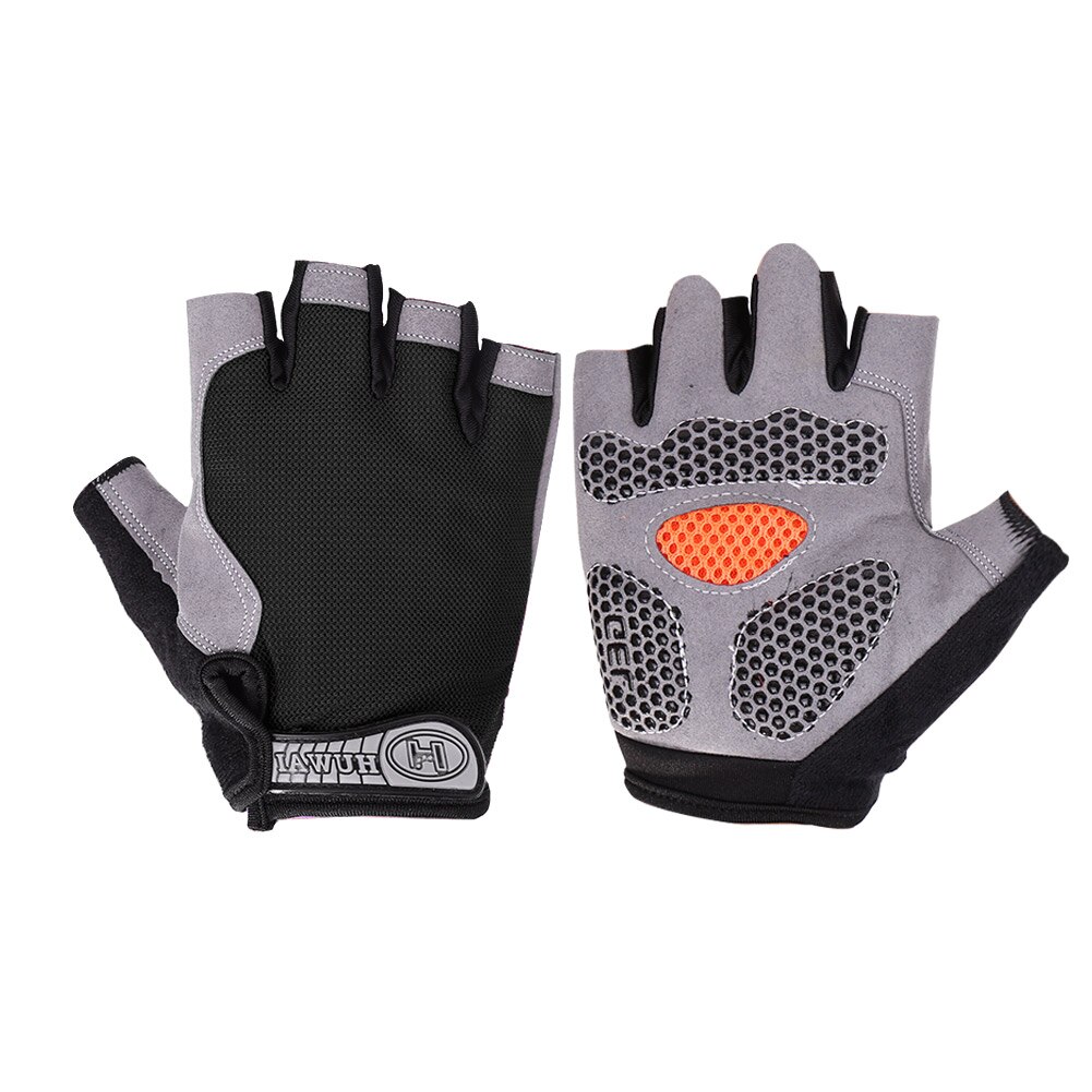 Cycling Gloves Bicycle Half Finger Gloves Anti-slip Outdoor Sports Mesh Breathable Cycling Climbing Sports Glove for Men Women: Black M