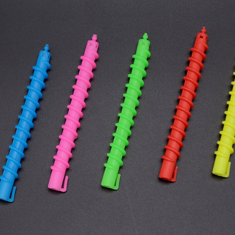 17/26PCS Hair Perm Rods Plastic Long Spiral Hair Perm Rod Hairdressing Styling Curler Rollers Salon Tool