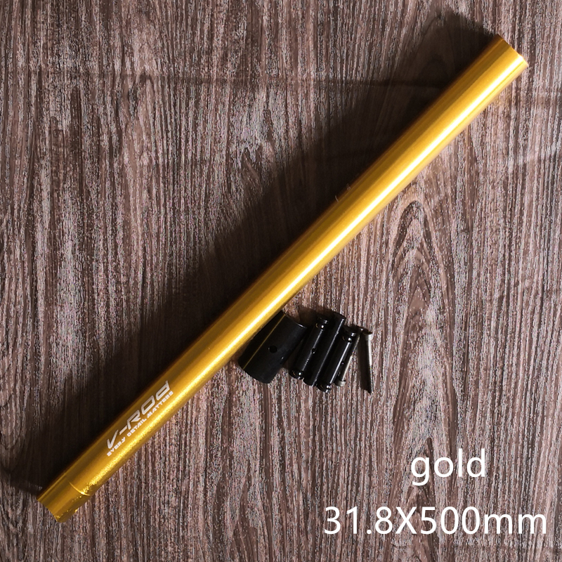 Bike Seat Post 33.9*580mm 31.8*500mm For Folding Bicycle Seatpost AL Alloy: 31.8X 500mm gold