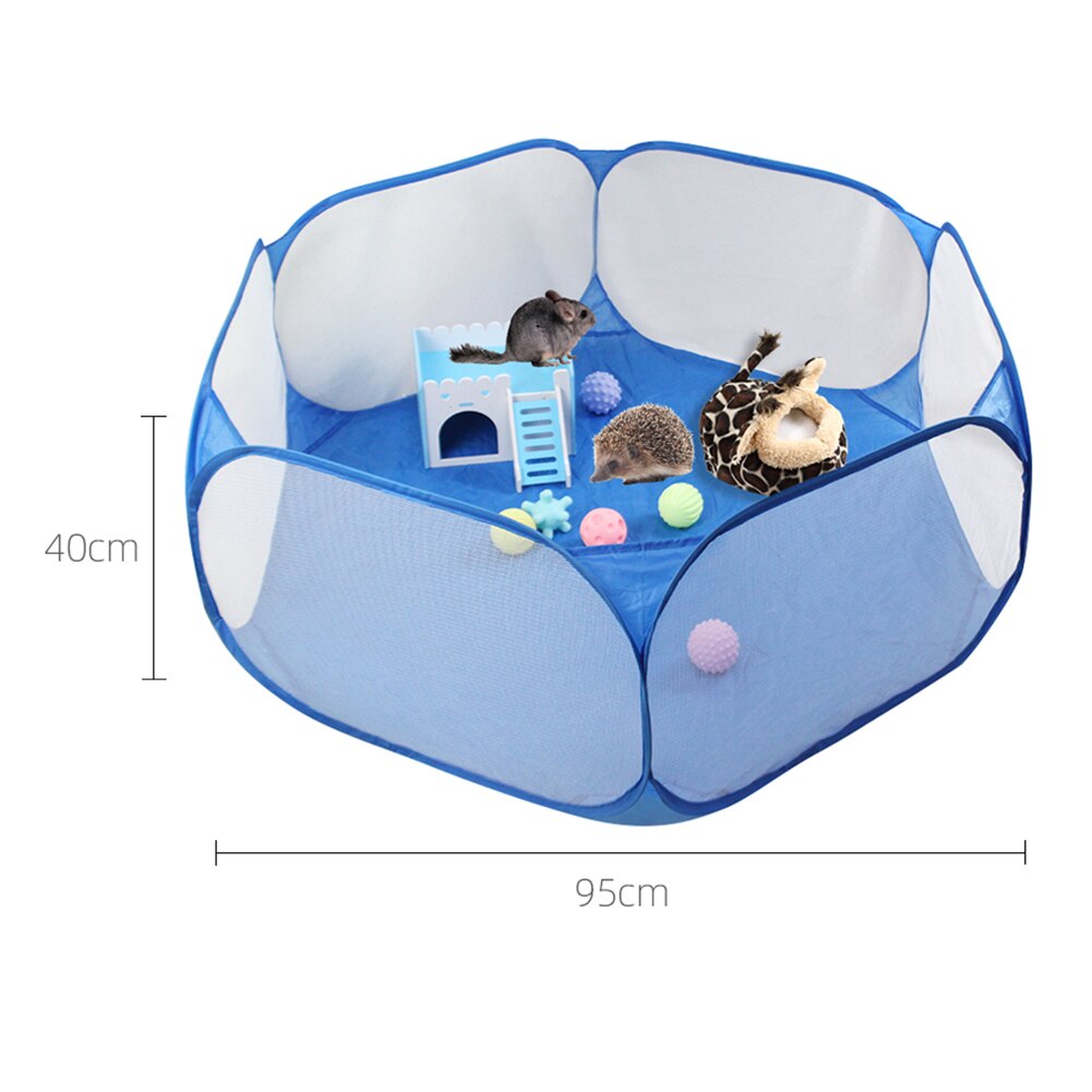 Pet Playpen Portable Pop Open Indoor / Outdoor Small Animal Cage Game Playground Fence for Hamster Chinchillas And Guinea- Pigs: D
