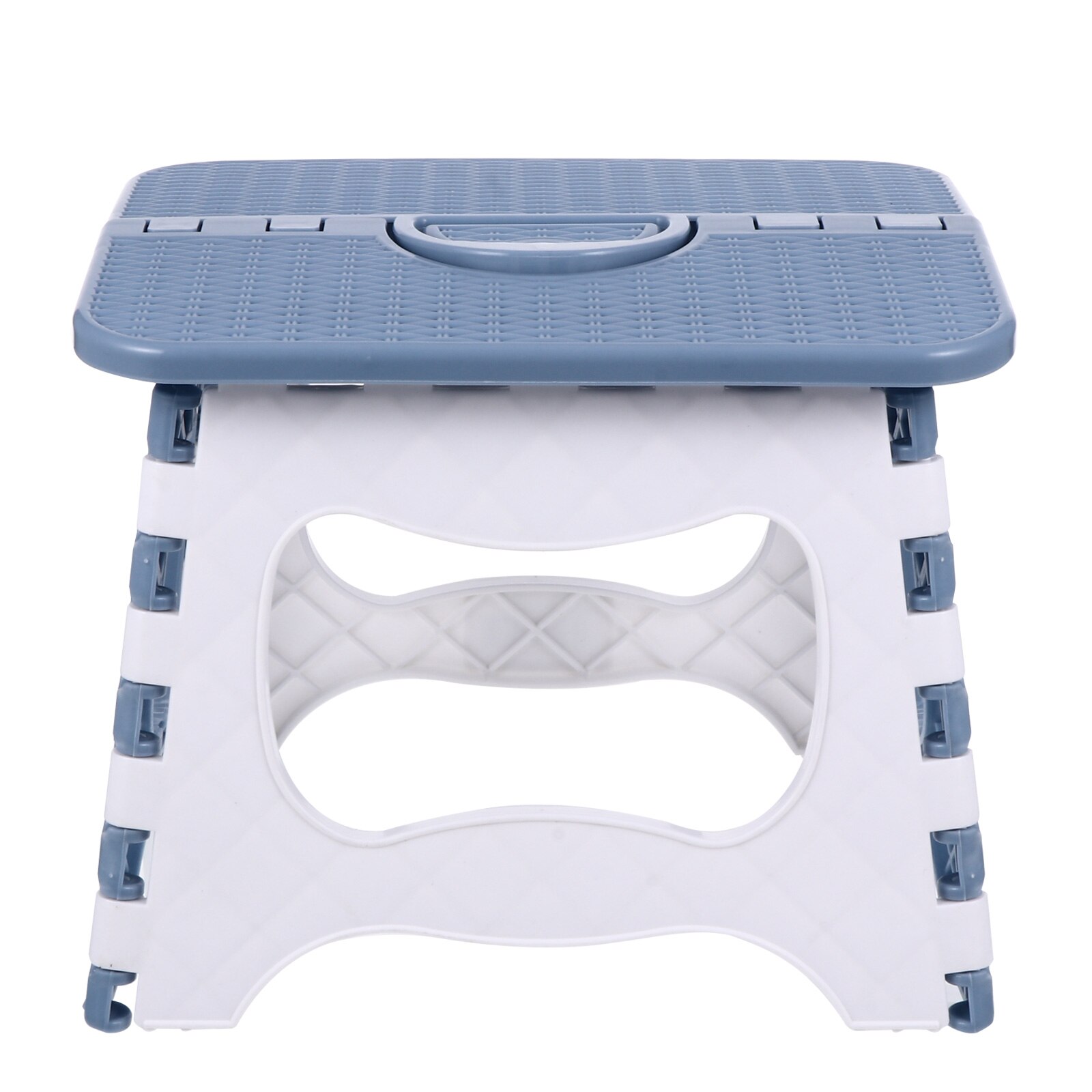 Folding Step Stool Plastic Foldable Stool Outdoor Portable Fishing Stool: Blue