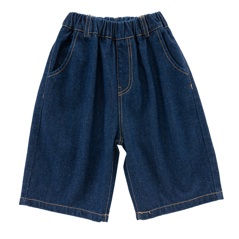 2022 nuovi vestiti ragazzi pantaloncini pantaloni estivi da 5 a 14 anni pantaloncini di jeans per adolescenti pantaloncini sportivi per bambini allentati casuali blu scuro: 14