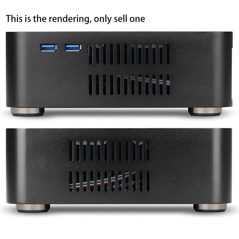 Mini Itx coque d'ordinateur boîtier de boîtier en aluminium boîtier d'alimentation Htpc [Version Usb 3.0]