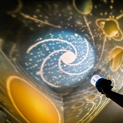 Proyector Led de estrellas del cielo para niños, juguete de dormitorio, Luna, estrella, Comodidad para dormir, luminoso, Chico, Gif: B