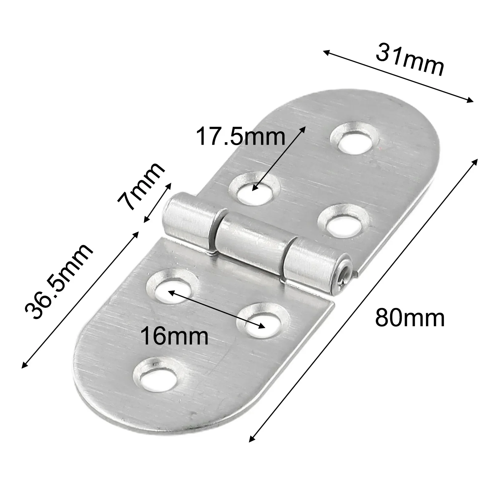 Cerniere per tavoli pieghevoli in acciaio inossidabile da 1 pz. hardware per mobili con cerniera per porta dell'armadio da tavolo pieghevole autoportante a incasso