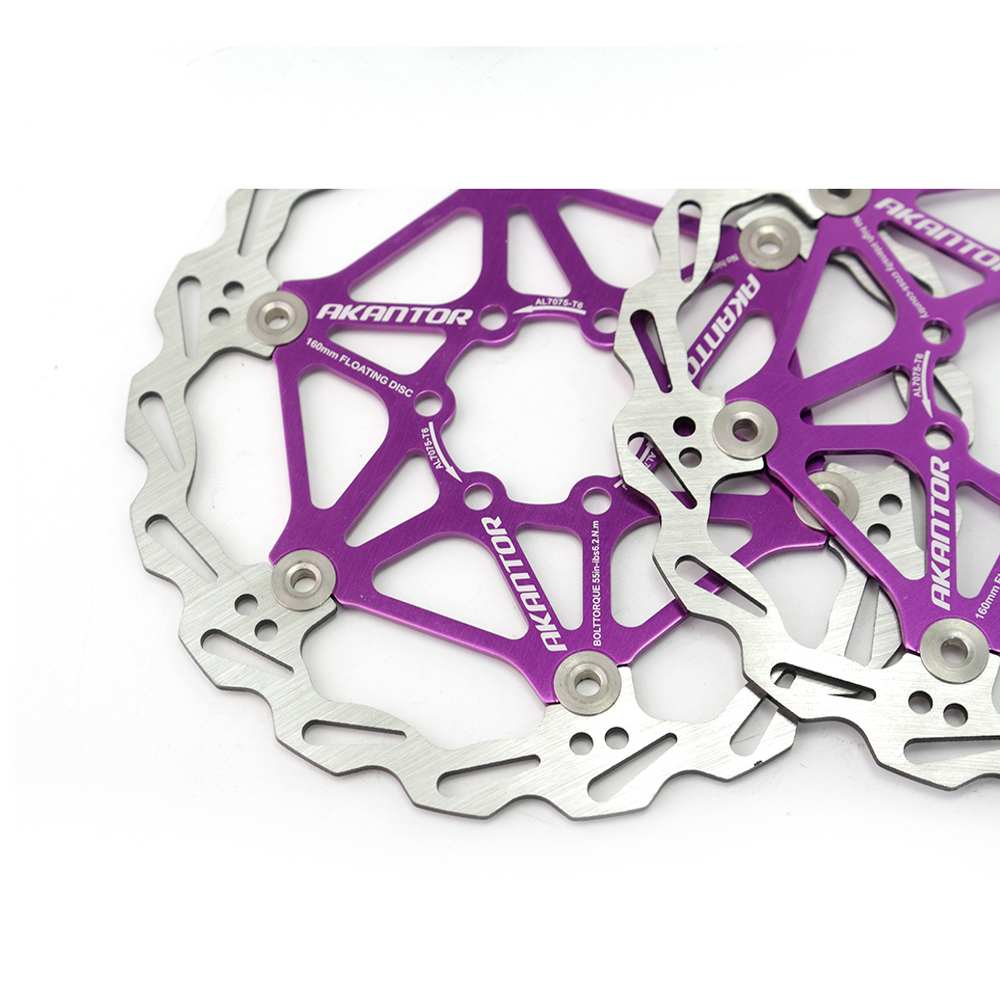 Akantor Mountainbike Disc Floating Pads Brake Rotor Rem 160Mm/180Mm/203Mm Rotor Sterke warmteafvoer Drijvende Rotor